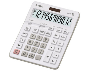 Калькулятор настольный полноразмерный Casio GX-12B-WE 12-разрядный белый